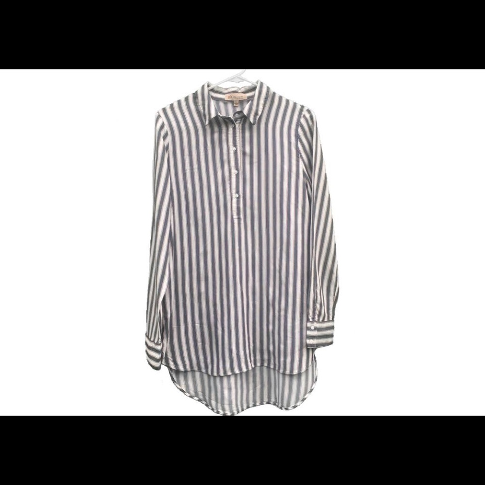 Philosophy striped down shirt.